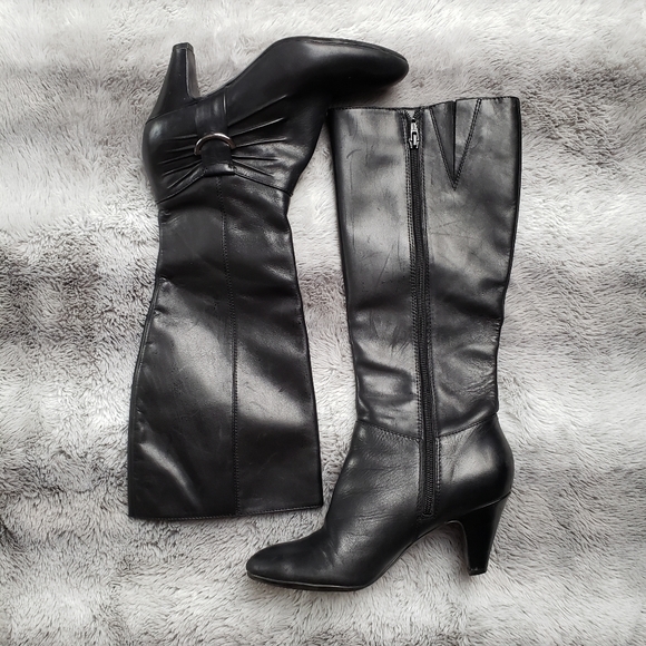 Comfortable Black high Heels boots Naturalizer - Picture 2 of 8